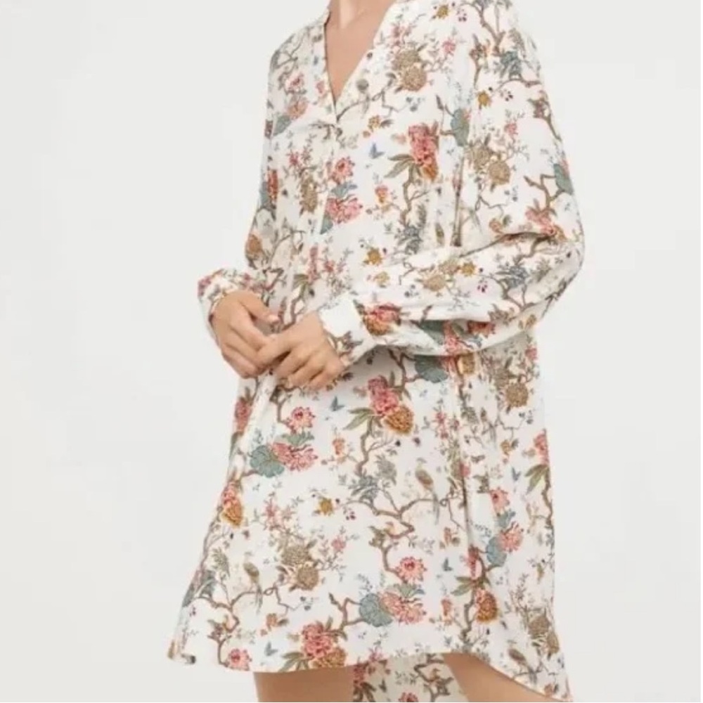 H&M x GP & J Baker Floral Tunic Dress